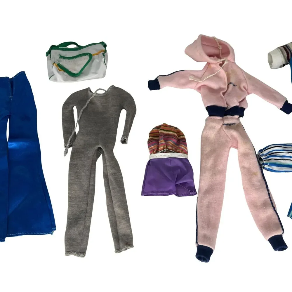 Vintage Fashion Doll & Barbie Clothes - Jacket Shirt Pants Shorts Bag Mixed Lot